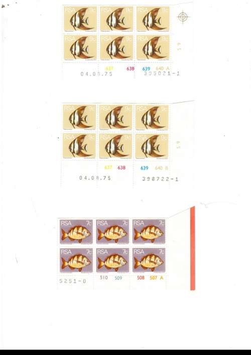 REPUBLIC OF SOUTH AFRICA  31 X CONTROL BLOCKS OF 6  MINT STAMPS EACH SEE PICS