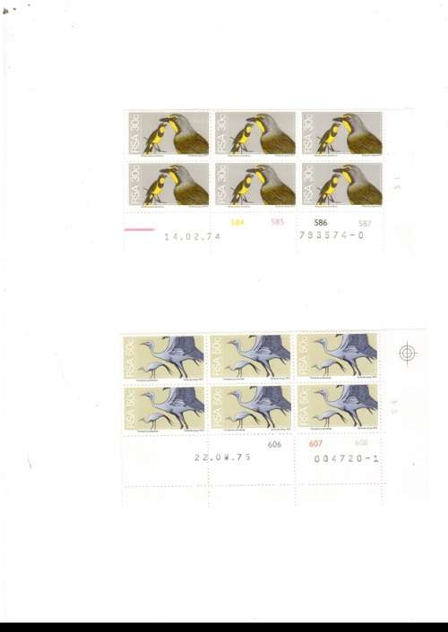 REPUBLIC OF SOUTH AFRICA  31 X CONTROL BLOCKS OF 6  MINT STAMPS EACH SEE PICS