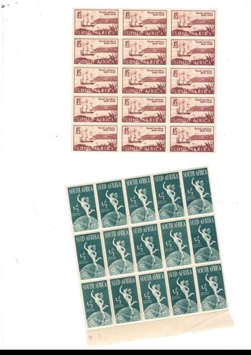 SOUTH AFRICA UNION FIRST DAY COVERS AND MINT STAMPS SEE PICS