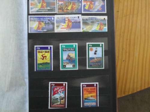 ALBUM ISLE OF MAN MINT STAMPS 1998 TO 2002 GREAT LOT SEE PICS