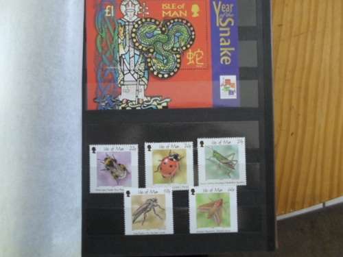 ALBUM ISLE OF MAN MINT STAMPS 1998 TO 2002 GREAT LOT SEE PICS