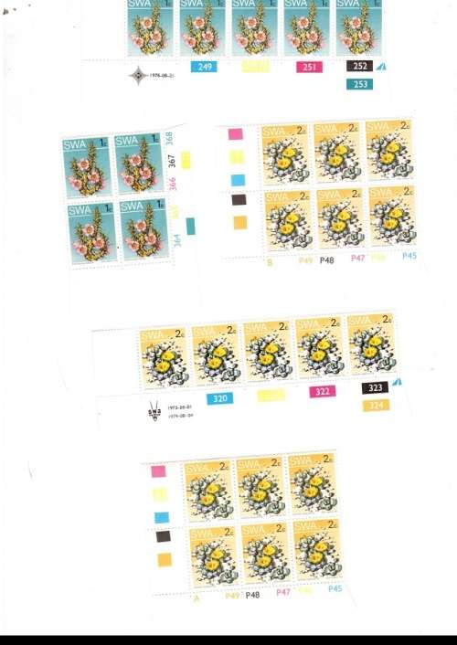 1978 27 X SOUTH WEST AFRICA MINT CONTROL BLOCKS SEE PICS