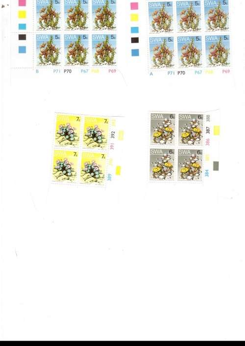 1978 27 X SOUTH WEST AFRICA MINT CONTROL BLOCKS SEE PICS