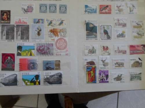 ALBUM MIXED WORLD MINT AND USED STAMPS SOME GOOD VALUES HERE SEE PICS