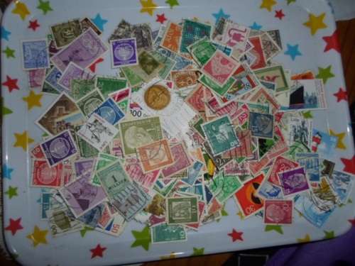 400 X GERMAN STAMPS USED OFF PAPER SEE PICS