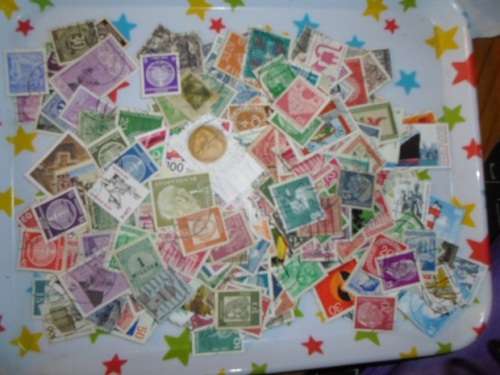 400 X GERMAN STAMPS USED OFF PAPER SEE PICS