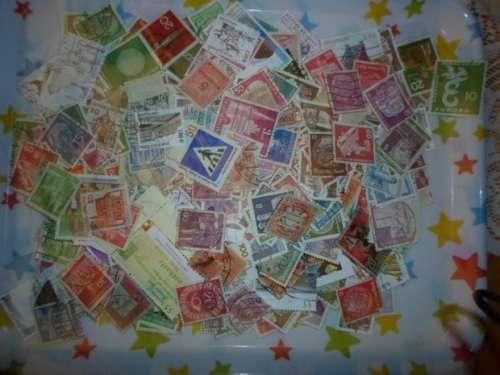 400 X GERMAN STAMPS USED OFF PAPER SEE PICS