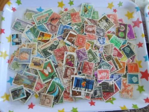 240 X NETHERLANDS,RHODESIA AND AUSTRALIA USED STAMPS OFF PAPER SEE PICS