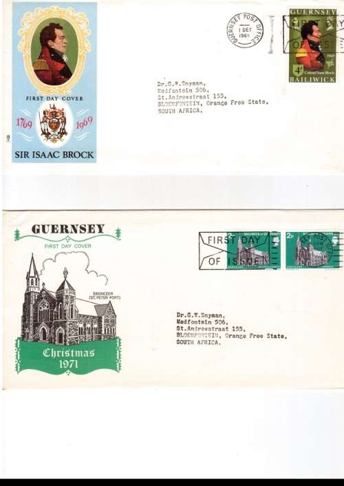 12 X JERSEY AND GUERNSEY FIRST DAY COVERS SEE PICS