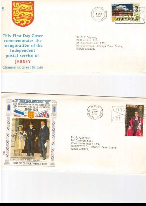 12 X JERSEY AND GUERNSEY FIRST DAY COVERS SEE PICS