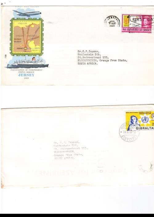 12 X JERSEY AND GUERNSEY FIRST DAY COVERS SEE PICS