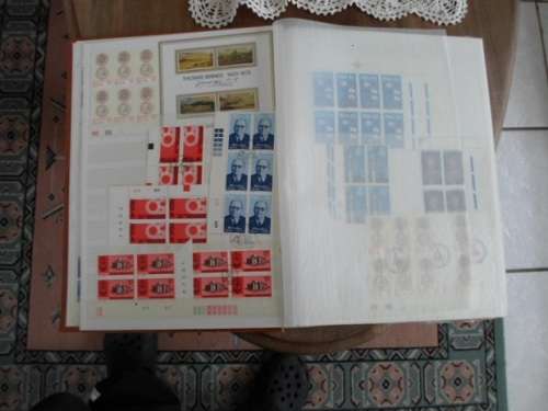 LARGE ALBUM RSA MINT CONTROL BLOCKS 1961 TO 1988 SEE PICS
