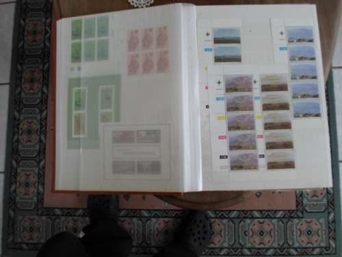 LARGE ALBUM RSA MINT CONTROL BLOCKS 1961 TO 1988 SEE PICS