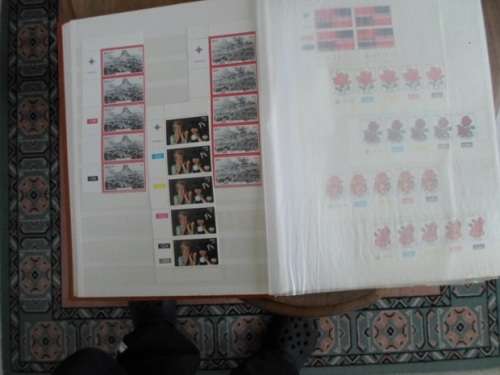 LARGE ALBUM RSA MINT CONTROL BLOCKS 1961 TO 1988 SEE PICS