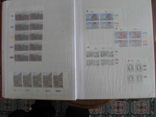 LARGE ALBUM RSA MINT CONTROL BLOCKS 1961 TO 1988 SEE PICS