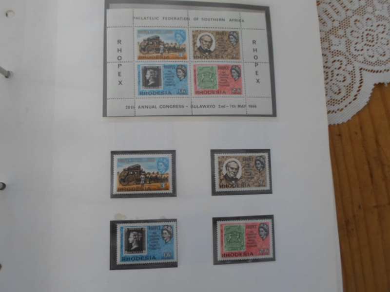 FILE RHODESIA MINT STAMPS ONLY SOME PAGES SCANNED SEE PICS