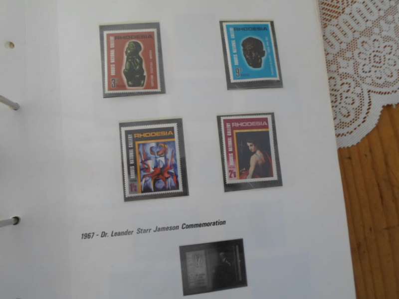 FILE RHODESIA MINT STAMPS ONLY SOME PAGES SCANNED SEE PICS