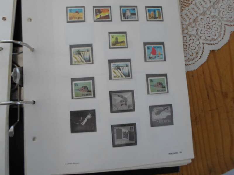 FILE RHODESIA MINT STAMPS ONLY SOME PAGES SCANNED SEE PICS
