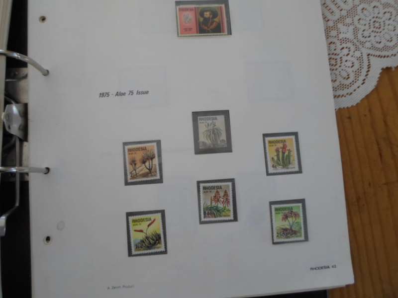FILE RHODESIA MINT STAMPS ONLY SOME PAGES SCANNED SEE PICS