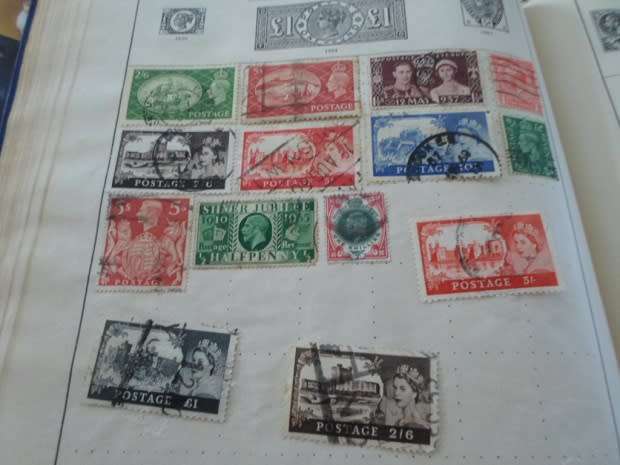 ALBUM WORLD STAMPS USED INCLUDES 4 X GB PENNY REDS NOT ALL PAGES SCANNED SEE PICS