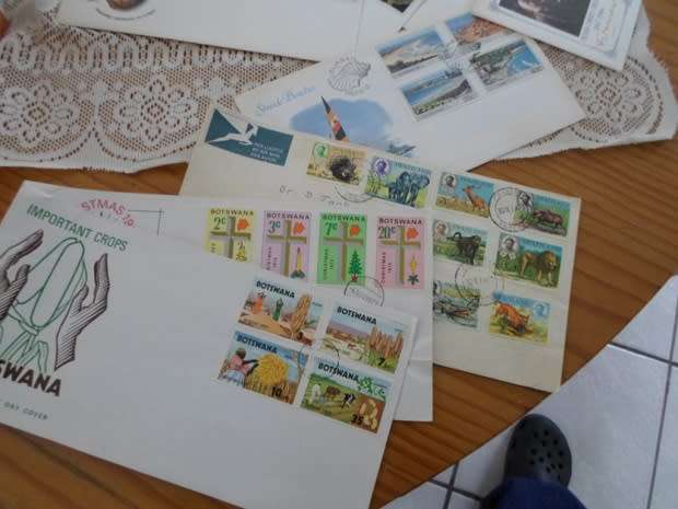 MYSTERY PARCEL RSA AND HOMELAND FDC`S ,CONTROL BLOCKS ,POST CARDS MIXED LOT BARGAIN SEE PICKS