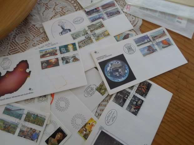 MYSTERY PARCEL RSA AND HOMELAND FDC`S ,CONTROL BLOCKS ,POST CARDS MIXED LOT BARGAIN SEE PICKS