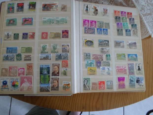 ALBUM MIXED WORLD STAMPS SOME HIGH VALUES SEE PICS