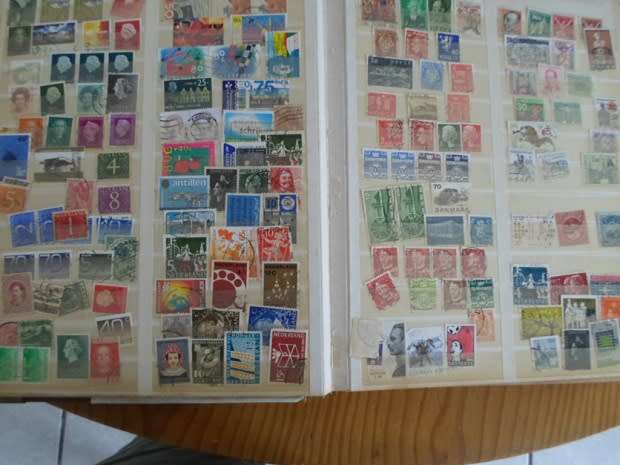 ALBUM MIXED WORLD STAMPS SOME HIGH VALUES SEE PICS