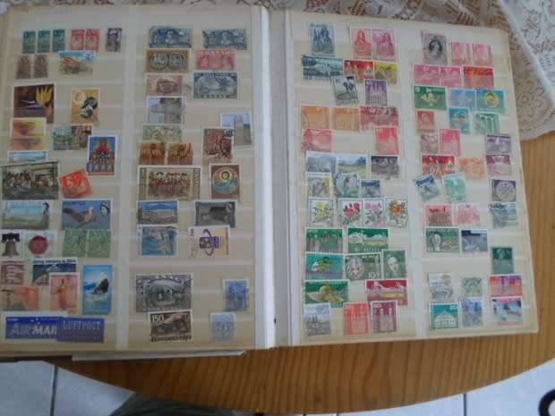 ALBUM MIXED WORLD STAMPS SOME HIGH VALUES SEE PICS