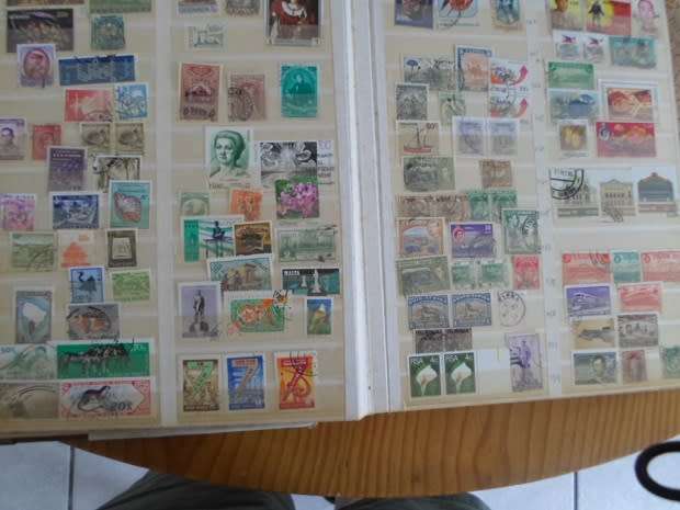 ALBUM MIXED WORLD STAMPS SOME HIGH VALUES SEE PICS