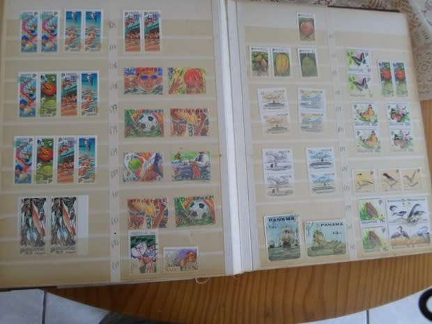 ALBUM MIXED WORLD STAMPS SOME HIGH VALUES SEE PICS