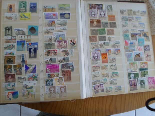 ALBUM MIXED WORLD STAMPS SOME HIGH VALUES SEE PICS