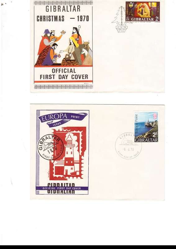 5 X GIBRALTAR FIRST DAY COVERS SEE PICS
