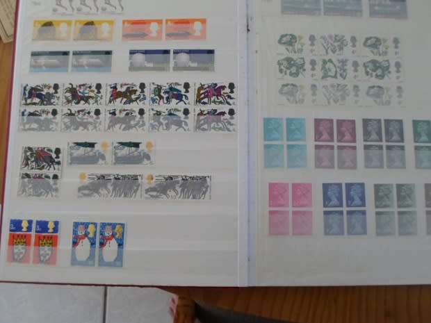 ALBUM GREAT BRITAIN 865 X MINT STAMPS 1936 TO 1992 GOOD VALUE SEE PICS