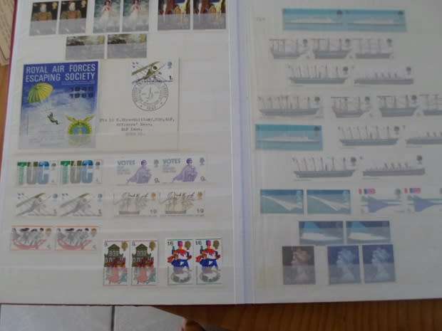 ALBUM GREAT BRITAIN 865 X MINT STAMPS 1936 TO 1992 GOOD VALUE SEE PICS