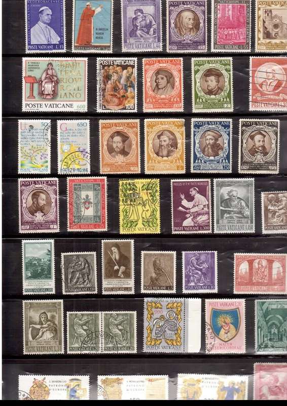 ITALY POSTE VATICANE 124 X MINT AND USED STAMPS GOOD VALUE HERE SEE PICS