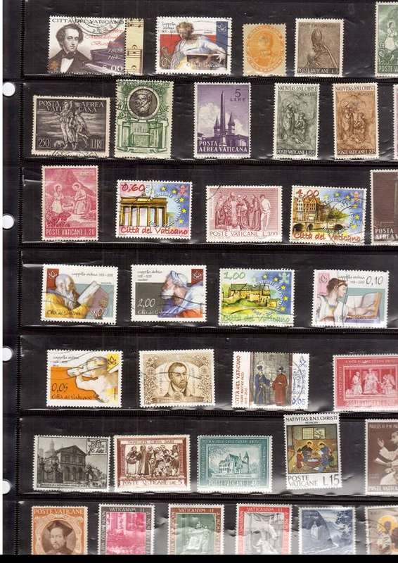 ITALY POSTE VATICANE 124 X MINT AND USED STAMPS GOOD VALUE HERE SEE PICS