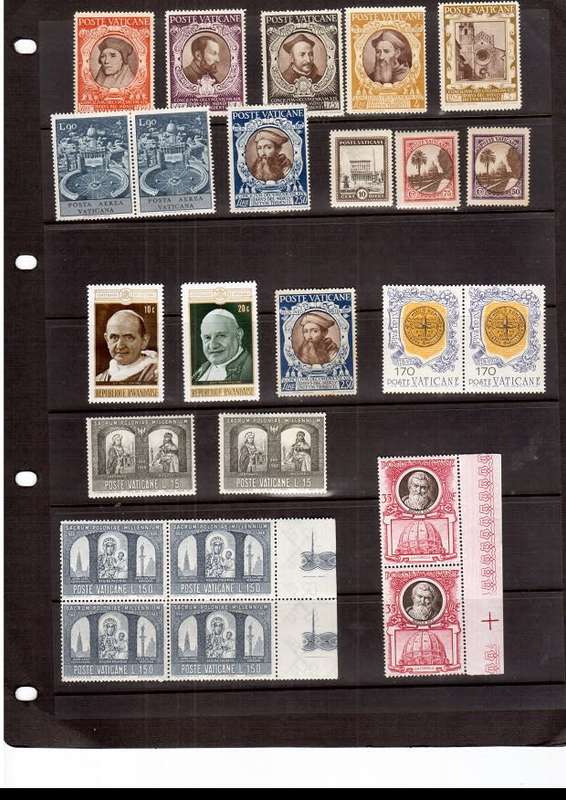 ITALY POSTE VATICANE 124 X MINT AND USED STAMPS GOOD VALUE HERE SEE PICS