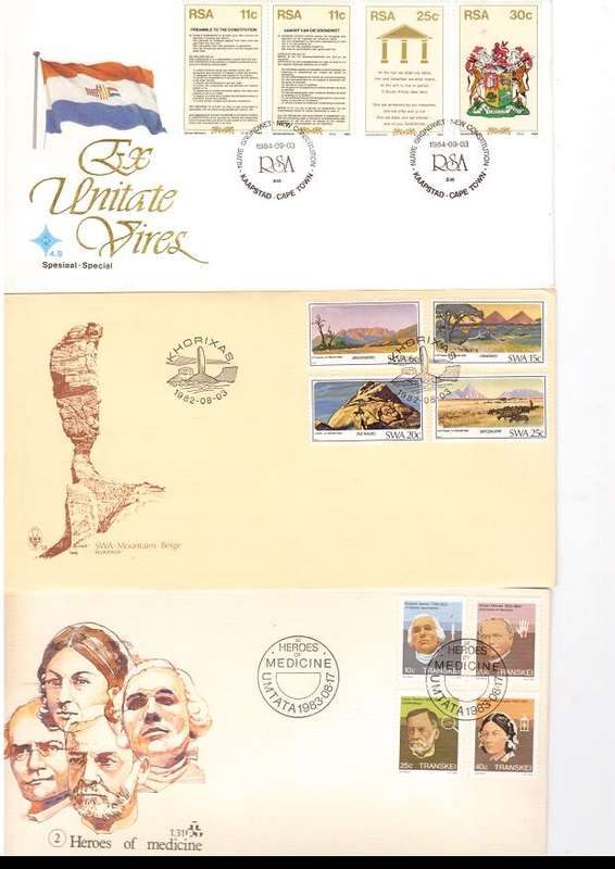 34 X RSA AND HOMELAND FIRST DAY COVERS PLUS 1982 FOURTH DEF SERIES SEE PICS