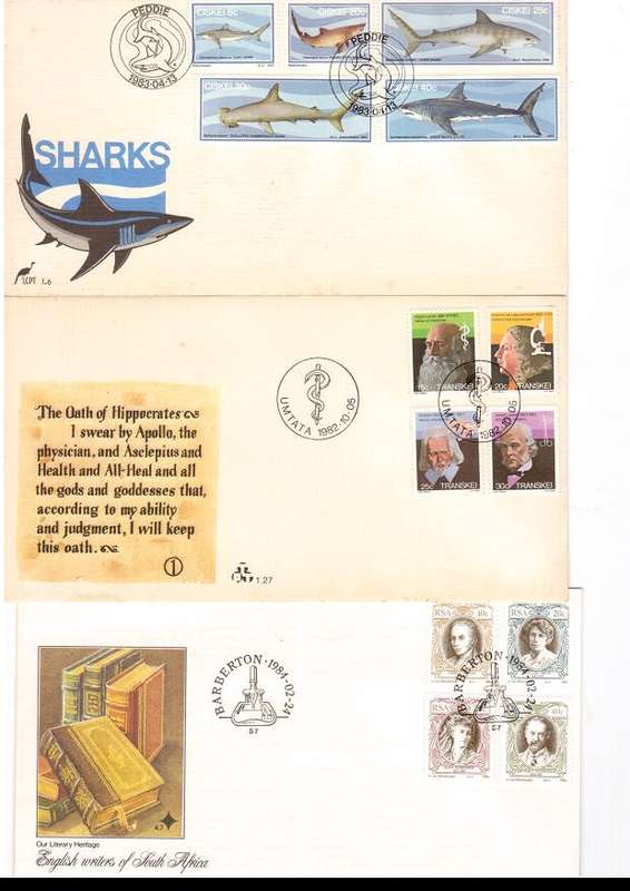 34 X RSA AND HOMELAND FIRST DAY COVERS PLUS 1982 FOURTH DEF SERIES SEE PICS