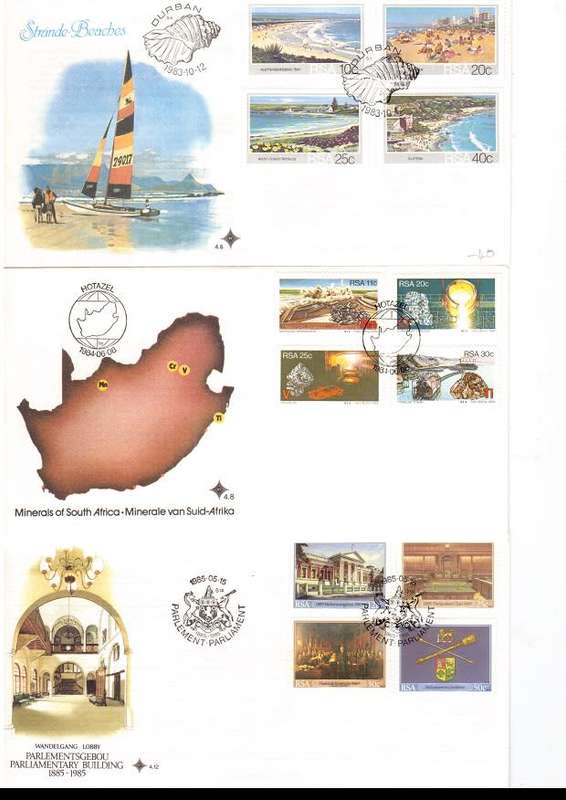 34 X RSA AND HOMELAND FIRST DAY COVERS PLUS 1982 FOURTH DEF SERIES SEE PICS