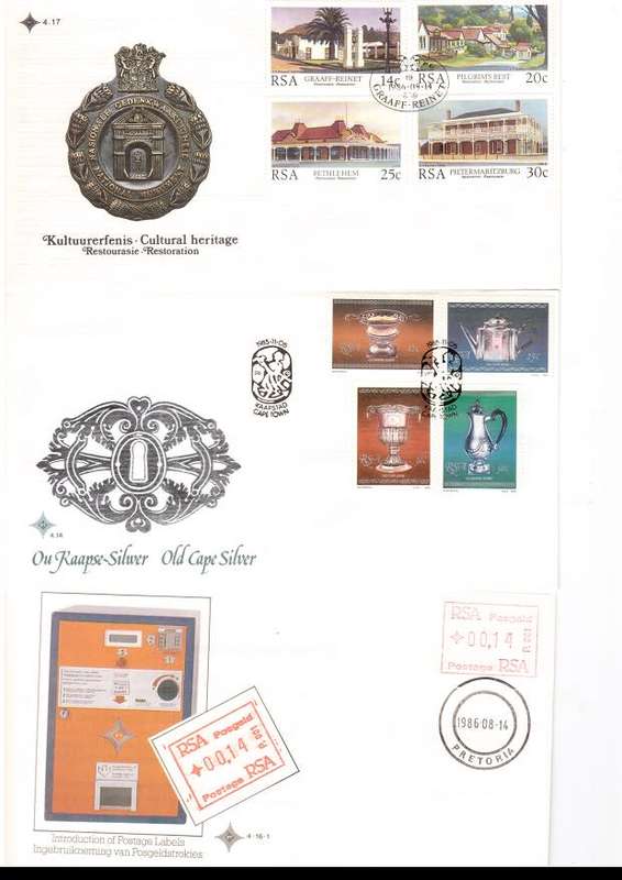 34 X RSA AND HOMELAND FIRST DAY COVERS PLUS 1982 FOURTH DEF SERIES SEE PICS