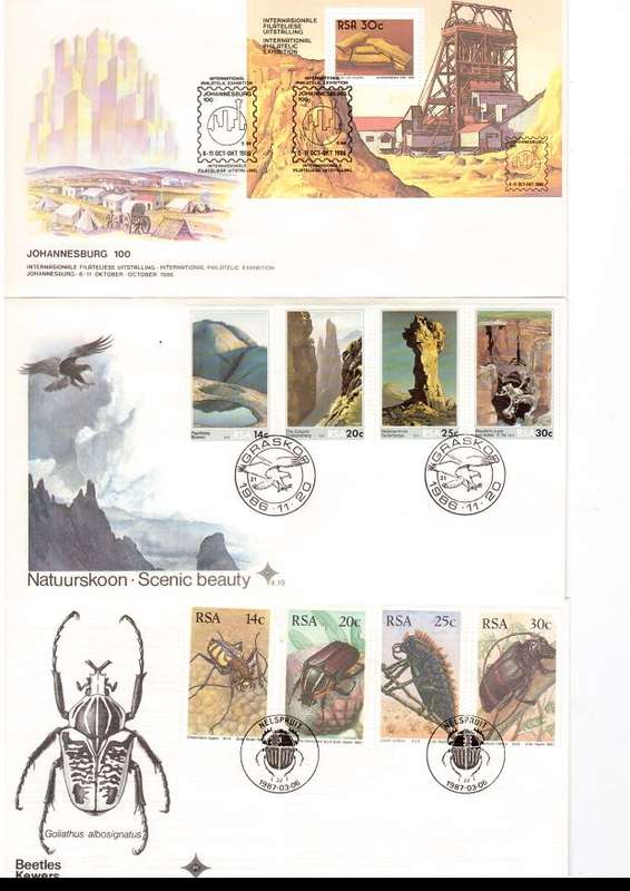 34 X RSA AND HOMELAND FIRST DAY COVERS PLUS 1982 FOURTH DEF SERIES SEE PICS