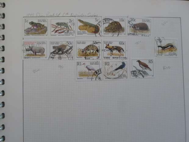 SA UNION AND RSA STAMPS USED VERY NEAT LOT BARGAIN ONLY SOME PAGES SCANNED SEE PICS