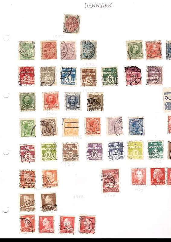 22 PAGES MIXED WORLD USED STAMPS SEE PICS