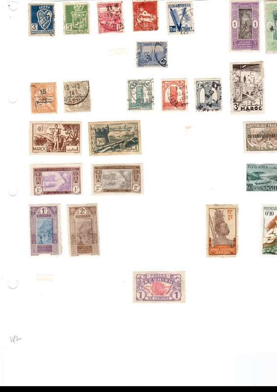 22 PAGES MIXED WORLD USED STAMPS SEE PICS