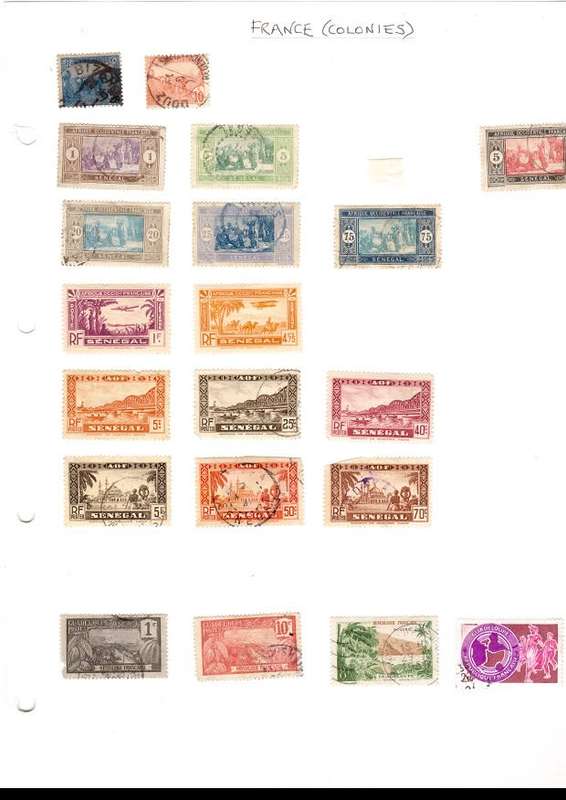 22 PAGES MIXED WORLD USED STAMPS SEE PICS