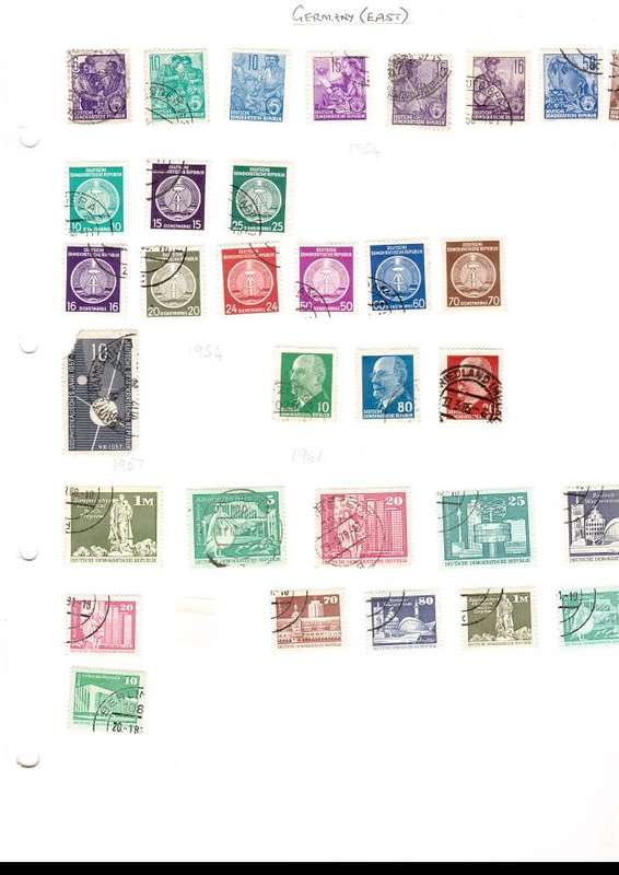 22 PAGES MIXED WORLD USED STAMPS SEE PICS