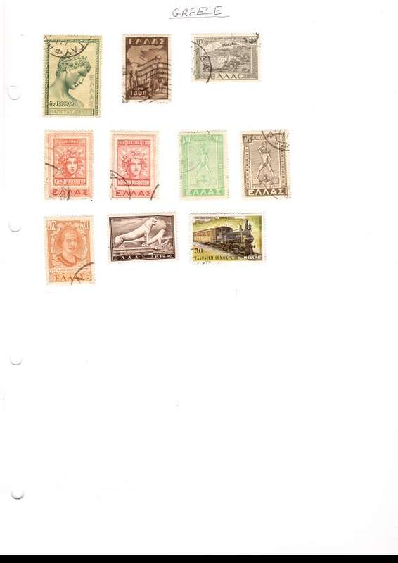 22 PAGES MIXED WORLD USED STAMPS SEE PICS