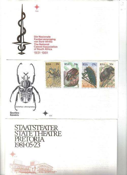 RSA 4 X  FIRST DAY COVERS WITH  VARIANCES SEE PICS